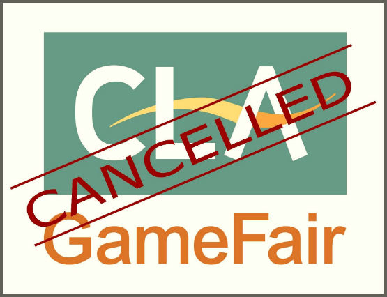 CLA game fair cancelled